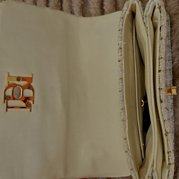 Badgley Mischka Bouclé Tweed Shoulder Bag - Picture 6 of 9